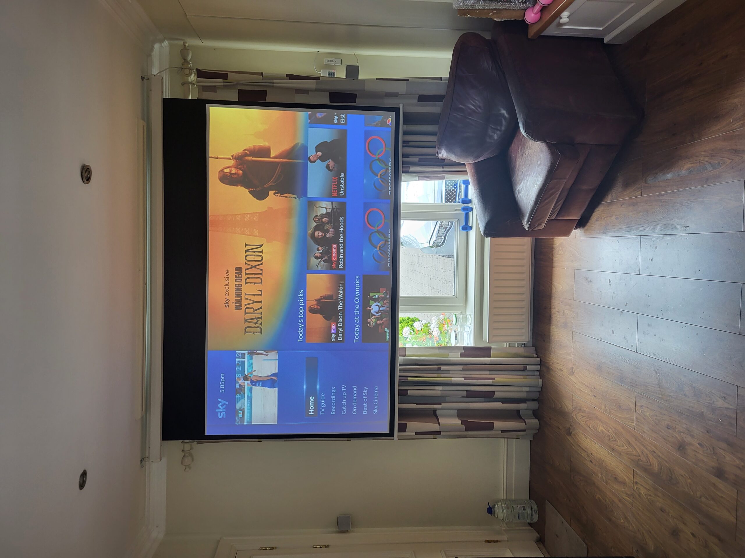 Wall mounted TV installation 8