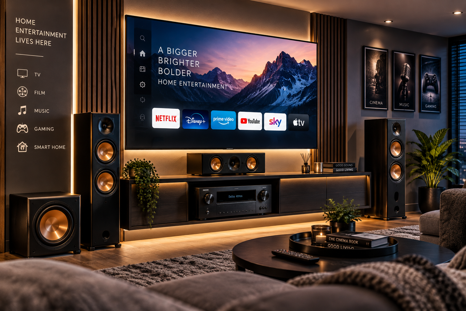 State of the art home entertainment system
