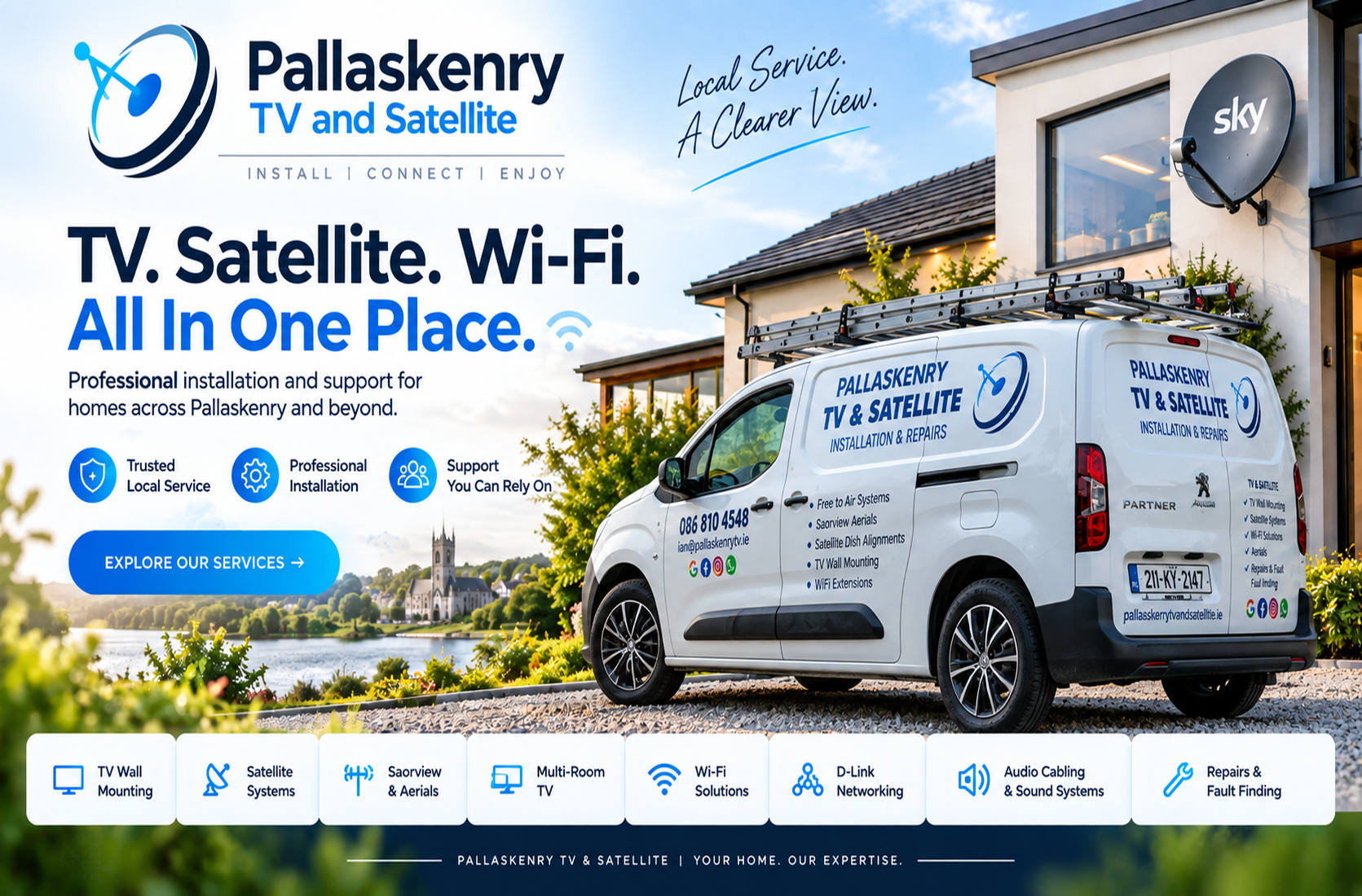 Pallaskenry TV & Satellite — professional TV, satellite, Wi-Fi and home entertainment services in Limerick
