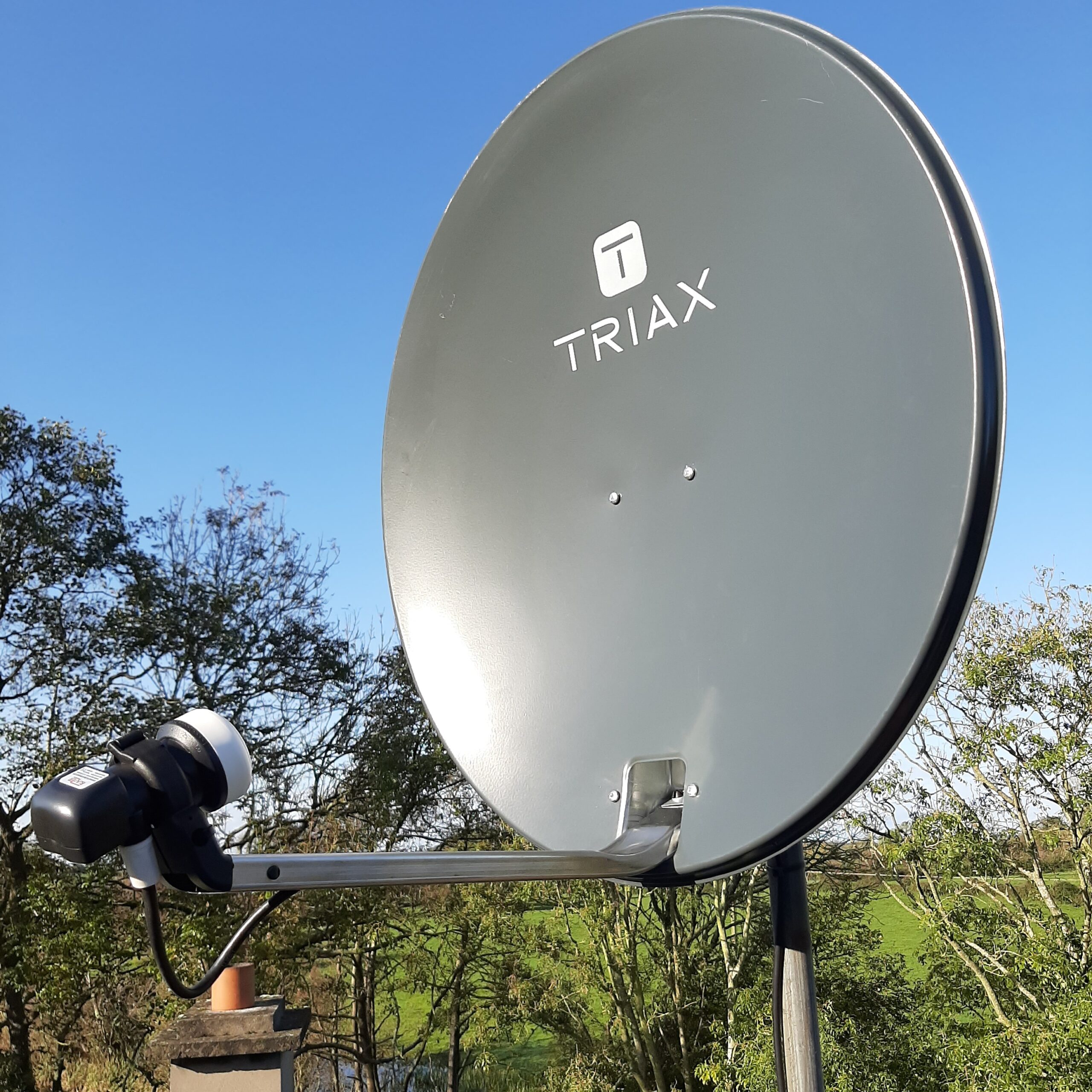 Triax satellite dish installation